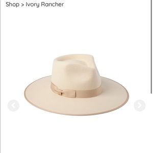 Lack of color ivory rancher hat (kids) one size